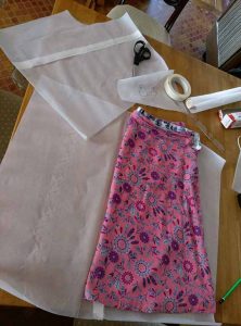 Converting the basic skirt pattern for culottes