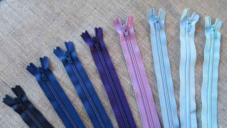 YKK Nylon dress and skirt zip: blues