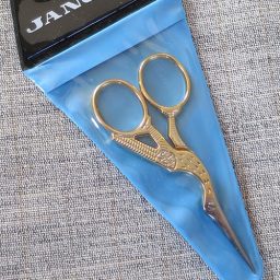 Janome stork design embroidery scissors