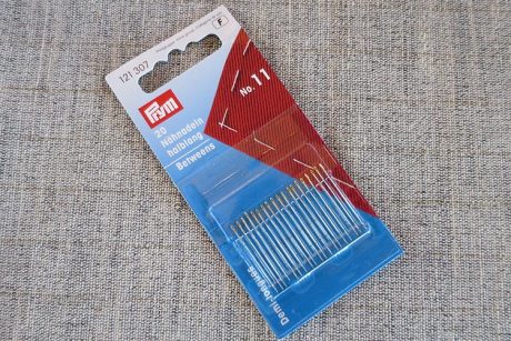 Prym sewing needles, betweens (quilting), size 11