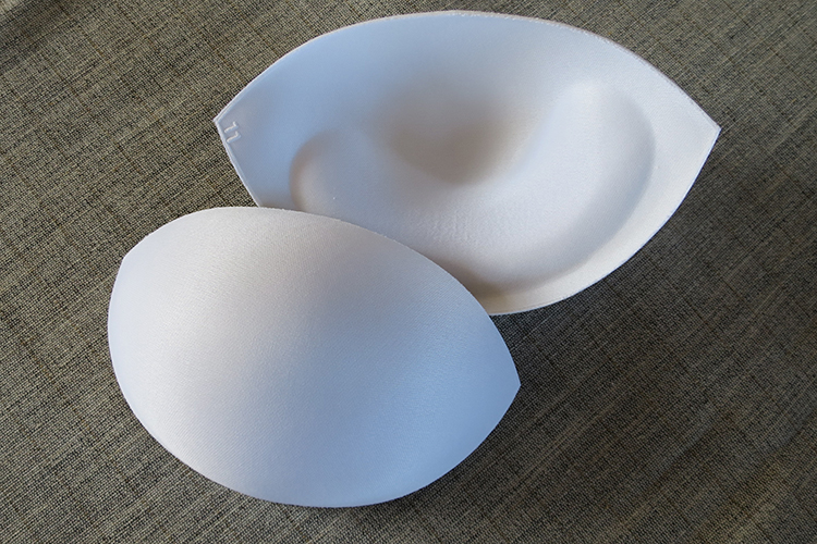 Padded bra cups, pair (white) Sew Irish
