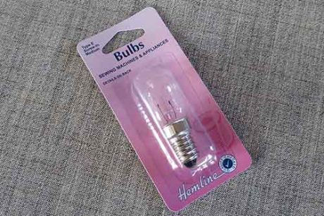 Sewing machine bulb, screw-in, medium