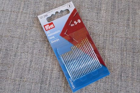 Prym sewing needles, sharps, sizes 5 - 9