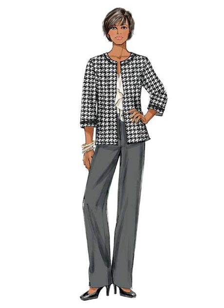 B5719 Misses'/Women's Jacket, Dress, Skirt and Pants