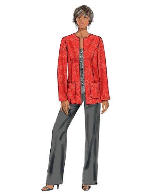 B5719 Misses'/Women's Jacket, Dress, Skirt and Pants