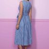 B6446 Misses' Pleated Wrap Dresses with Sash