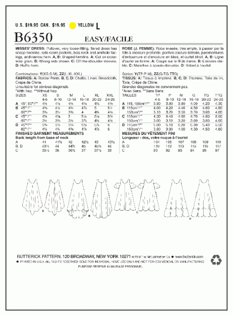 B6350 Misses' dress