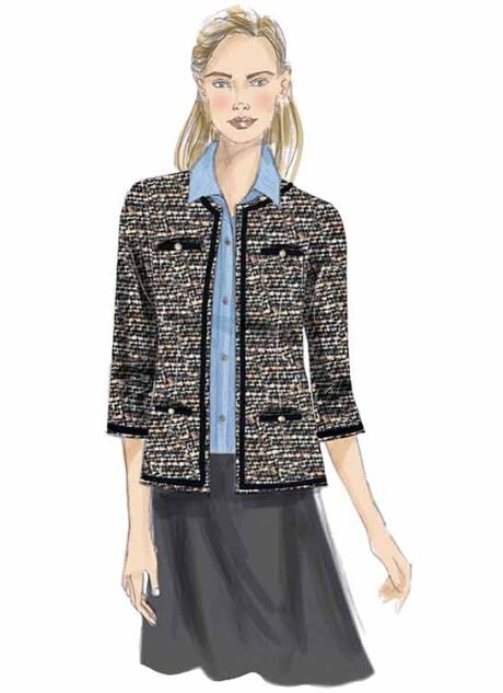 B6382 Misses' jacket
