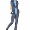 B6388 Misses' vest, dress and pants