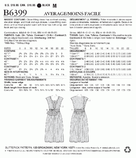 B6399 Misses' 1920's inspired dress