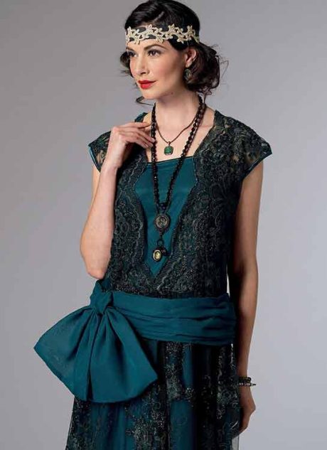 B6399 Misses' 1920's inspired dress