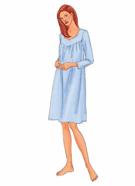 B6838 Misses' / Misses' petite nightgown