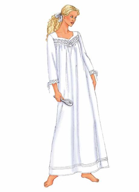 B6838 Misses' / Misses' petite nightgown