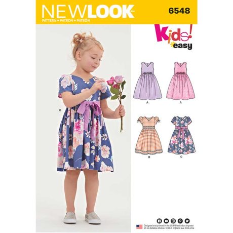 New Look Pattern 6548 Child's Party Dress