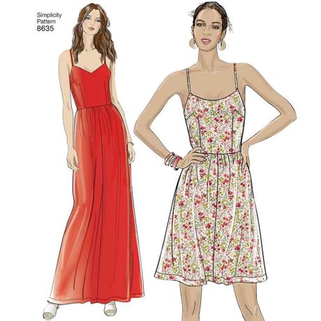 Simplicity 8635 Womens Dress, Jumpsuit and Romper