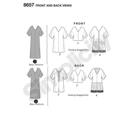 Simplicity 8657 Womens Caftan with Options for Design Hacking