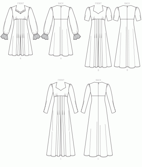 B6586 Misses' dresses