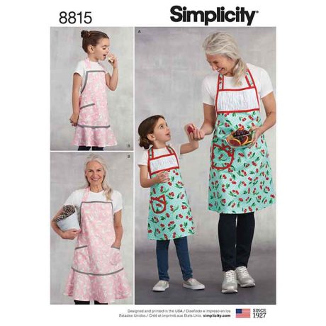 Simplicity 8815 Child's and Misses' Apron