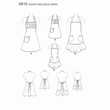 Simplicity 8815 Child's and Misses' Apron