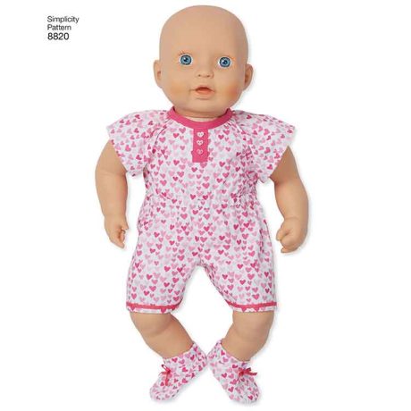 Simplicity 8820 15" Baby Doll Clothes