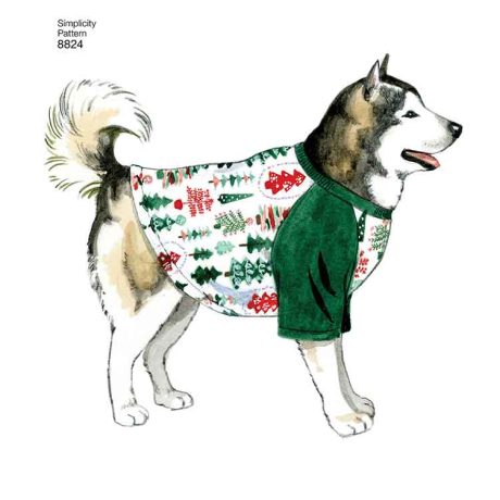 Simplicity 8824 Dog Coats in Three Sizes