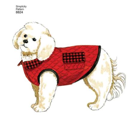 Simplicity 8824 Dog Coats in Three Sizes