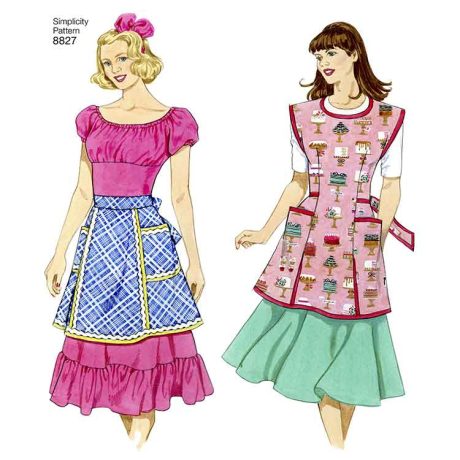 Simplicity 8827 Misses' Aprons