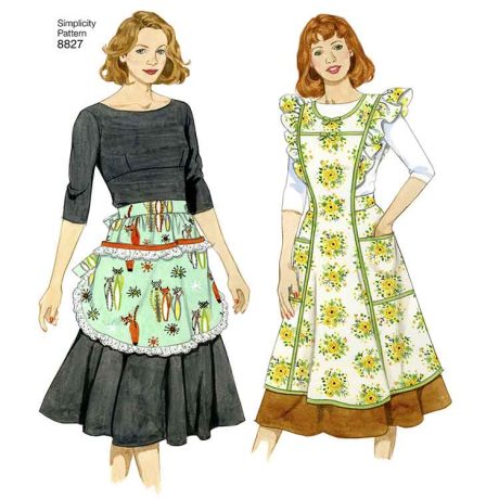 Simplicity 8827 Misses' Aprons