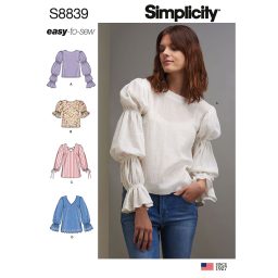 Simplicity 8839 Misses' Pullover Tunic or Top