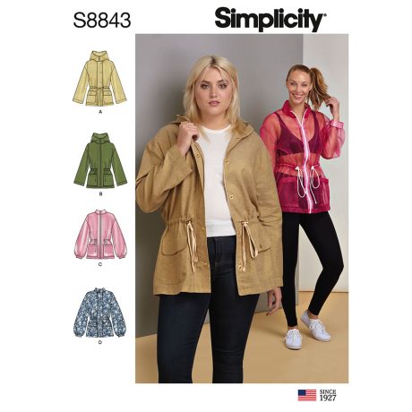 Simplicity 8843 Misses' Anorak Jacket