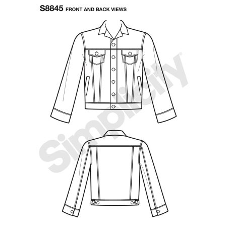 Simplicity 8845 Mimi G Jean Jacket