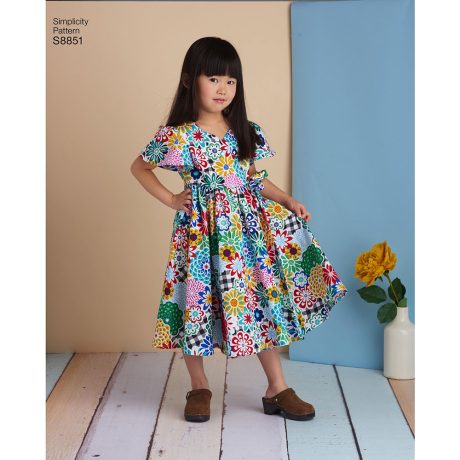 Simplicity 8851 Child's Dresses