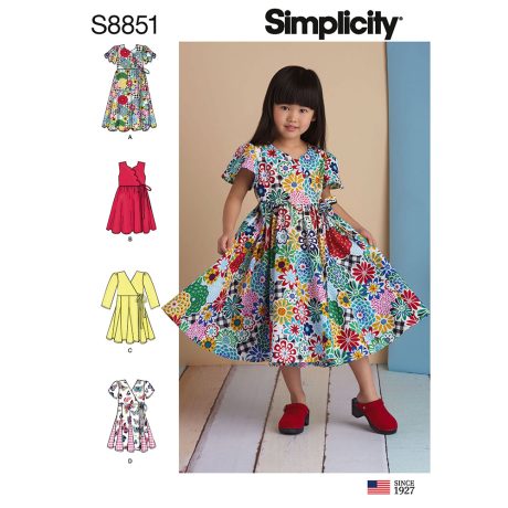 Simplicity 8851 Child's Dresses