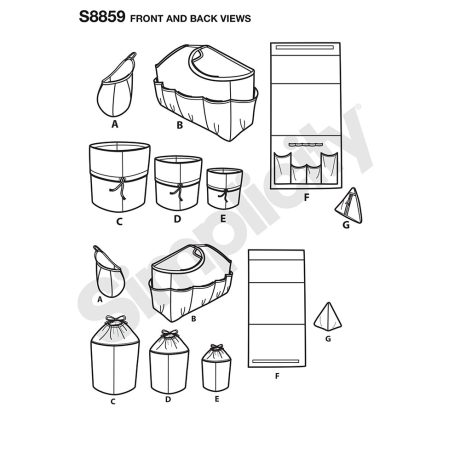 Simplicity 8859 Organisers