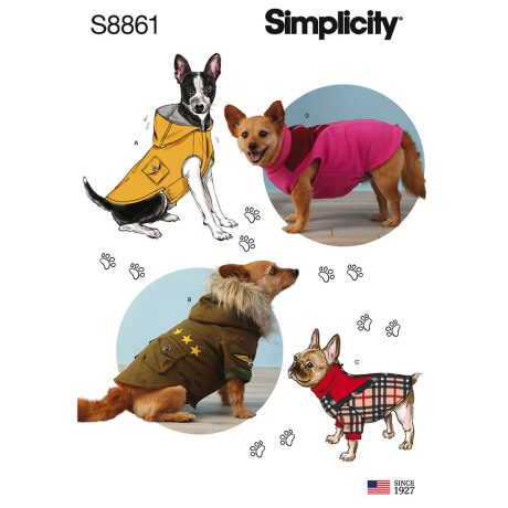 Simplicity 8861 Dog Coats