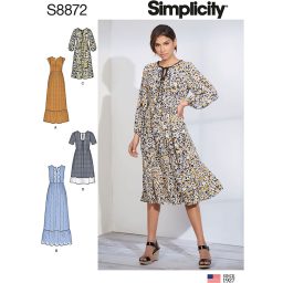 Simplicity S8872 Misses' Pullover Dress