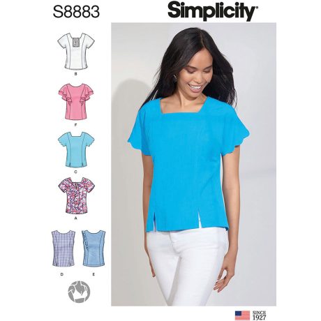 Simplicity S8883 Misses' Tops