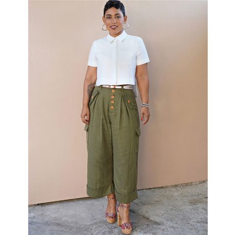 Simplicity S8889 Misses' Shirt and Wide Leg Pants