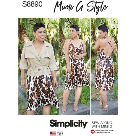 Simplicity S8890 Misses' Slip Dress and Jacket