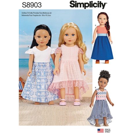 Simplicity 8903 18" Doll Clothes