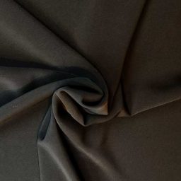 Luxury double crepe, black (1.3m remnant)
