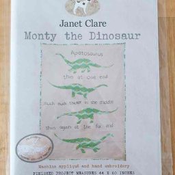 Janet Clare quilt pattern: Monty the Dinosaur