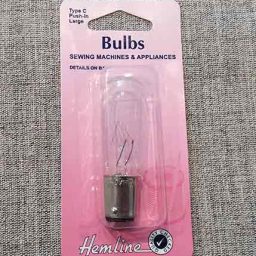 Sewing machine bulb, bayonette/push-in, large