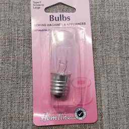 Sewing machine bulb, screw-in, large