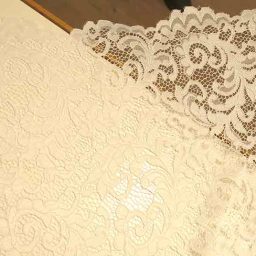 Corded lace, white