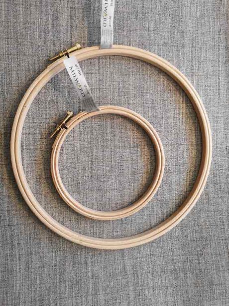 Wooden embroidery hoop