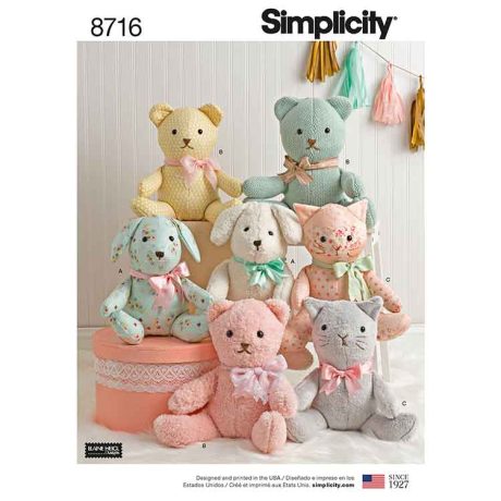Simplicity 8716, Stuffed Animals