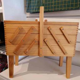 3-tier cantelever sewing box with legs