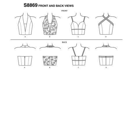 Simplicity S8869 Misses' Lined Tops - Image 4