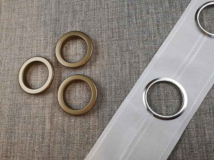 50pcs Plastic Curtain Eyelet Grommet Silence Circle Rome Ring Semi-bright Silver 